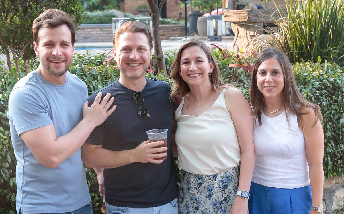Luis Valle, Gabriel Garza, Luly Treviño y Romina Garza