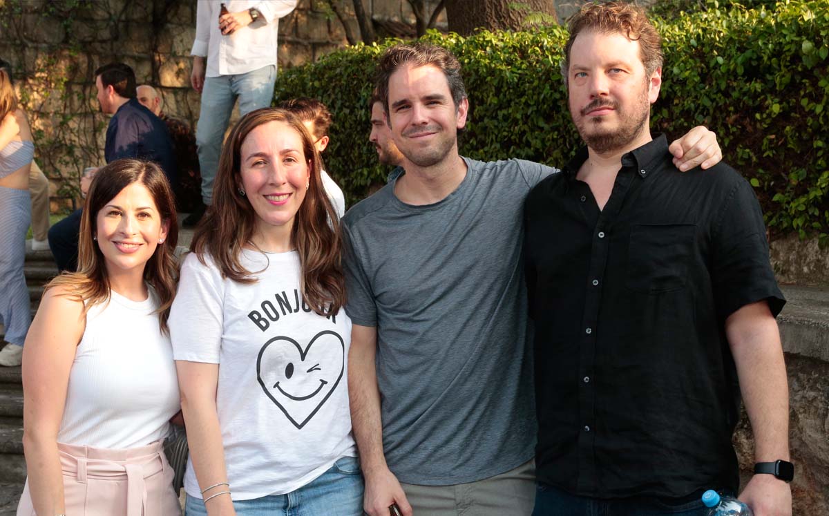 Marcela Elizondo, Celina De Leon, Andrés Cueva y Marcelo Andonie