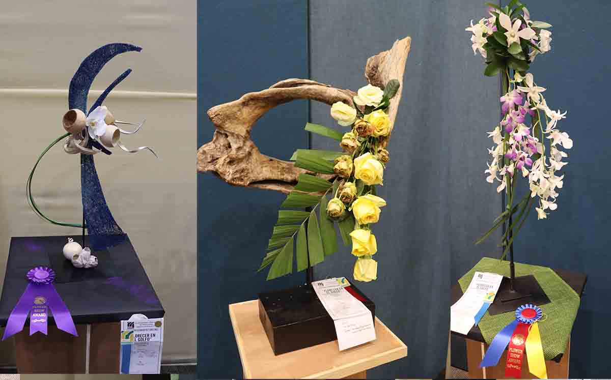 detalles de los creativos arreglos florales