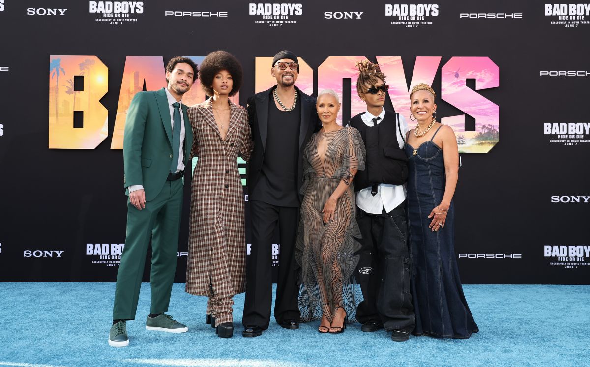 Will Smith y Jada Pinkett Smith y sus hijos (Getty Images)