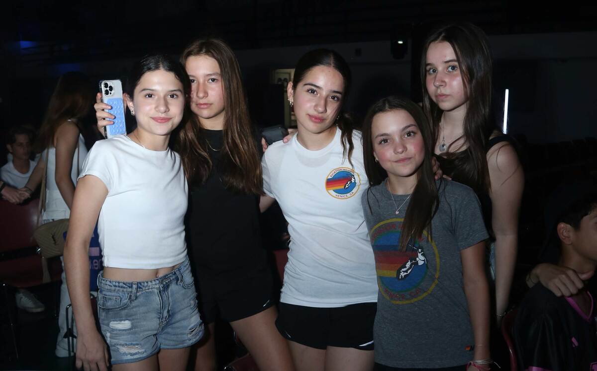 Chantal Salazar, Sofía Ruiz, Luciana Carmona, Regina Villarreal y María Salinas