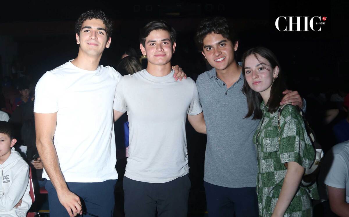 José Pablo La Madrid, Patricio León, Mateo Rosas y Mauren Cruz. Fotos: Omar Valdez