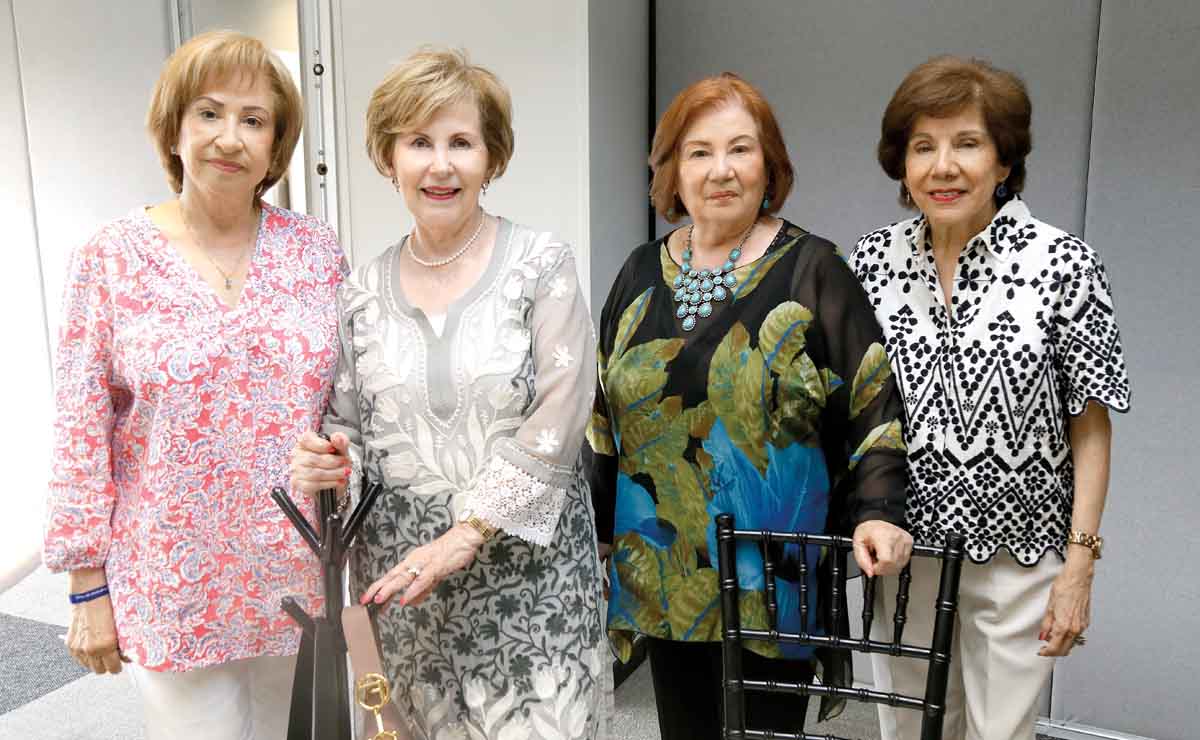 Julia de Ibarra, Magda de Cantú, Hilda Elisa M. de Herrera y Silvia Calderón de Balderas / Fotos: Omar Valdez