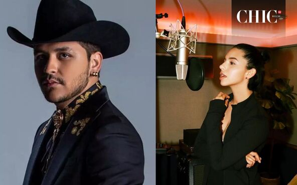 Christian Nodal le habría dado un anillo a Ángela Aguilar (Instagram)