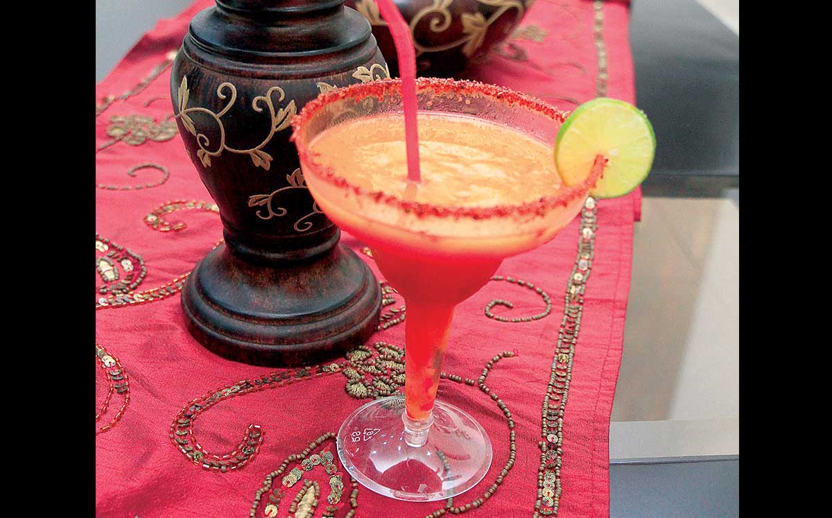 detalles de las piñas coladas y margaritas