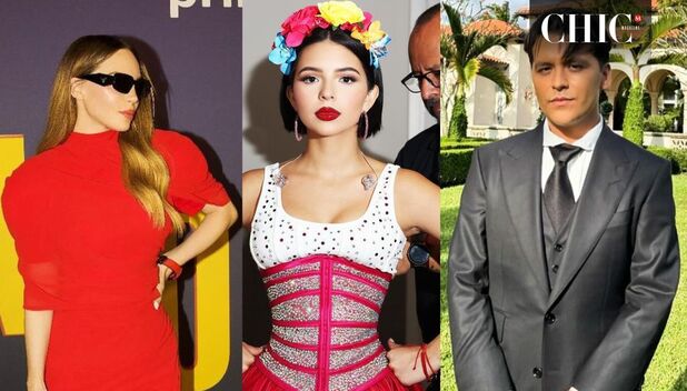 Belinda, Ángela Aguilar y Christian Nodal (Instagram)