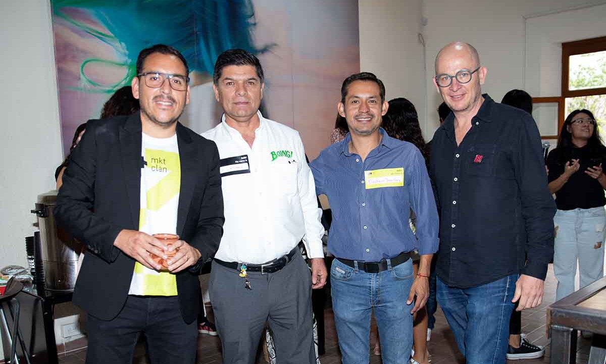 Julio García, Julio Cárcamo, Gustavo Sánchez y Jorge Mauleón