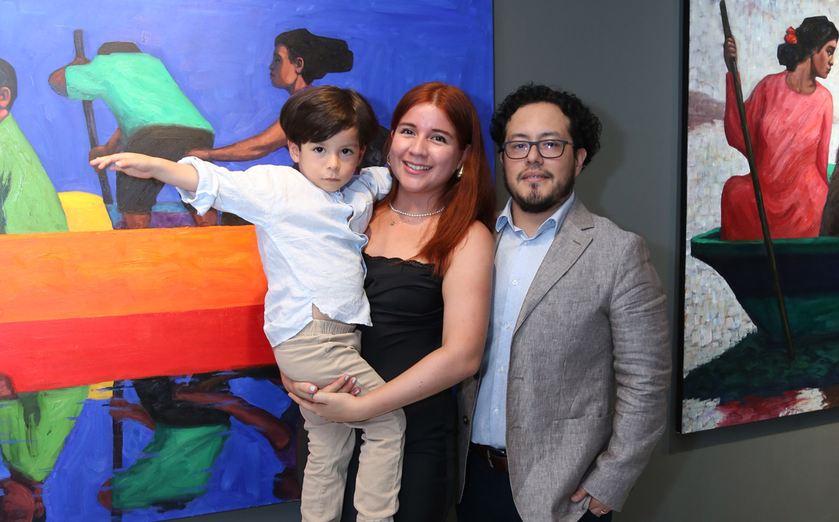 Juan Diego Alcalde, Aurora Becerra y Diego Alcalde / Foto: Roberto Alvarado