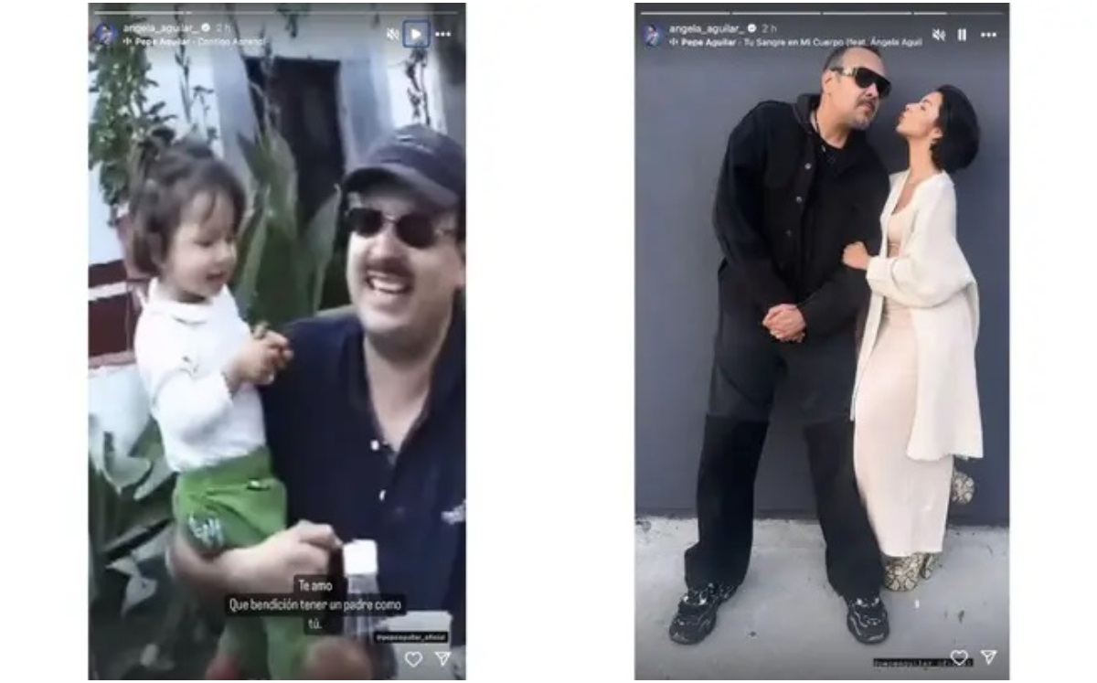 Pepe Aguilar y su gesto hacia Ángela durante Día del Padre (Foto: Instagram)