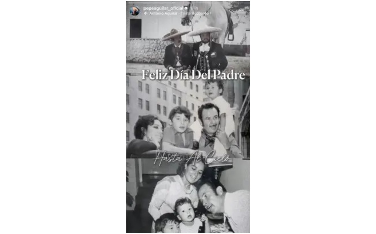 Pepe Aguilar y su gesto hacia Ángela durante Día del Padre (Foto: Instagram)