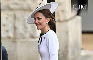 Aspecto de Kate Middleton en su reaparición pública (Getty Images)