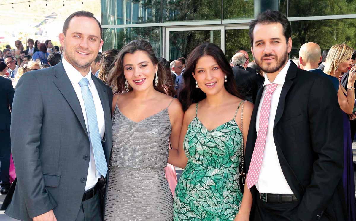 Camilo Aguado, Valeria Gutiérrez, Fernanda González y Willy Muñoz