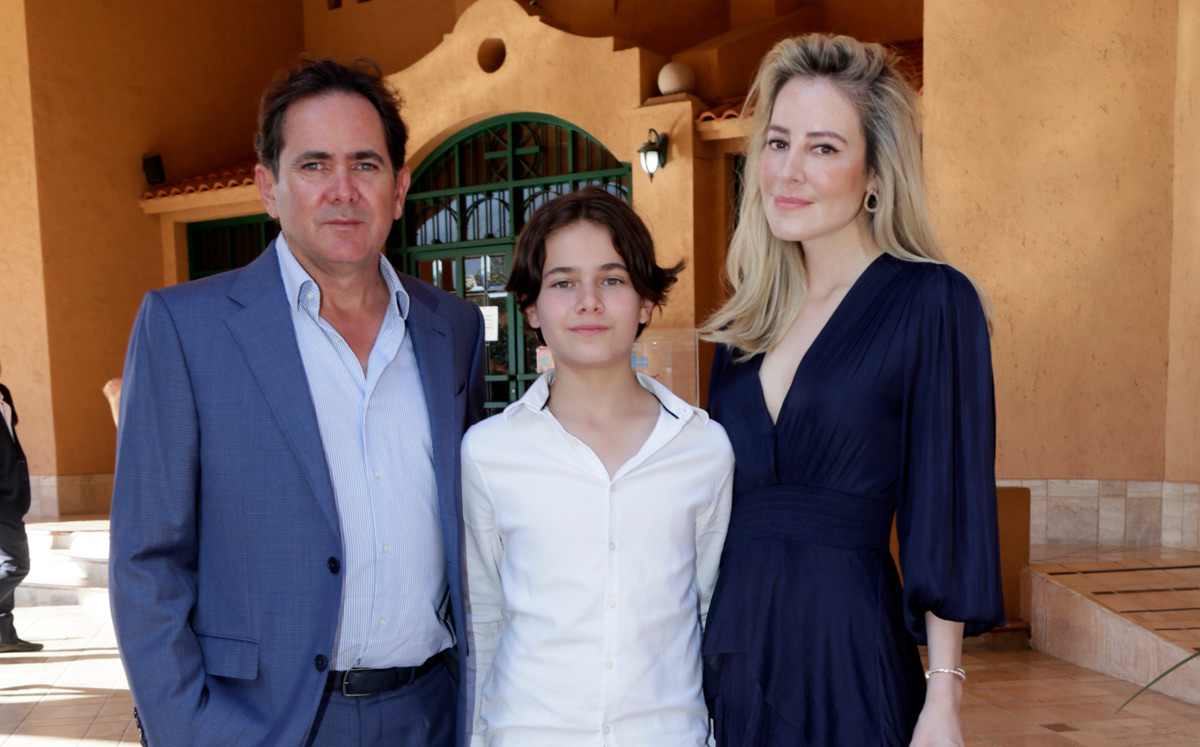Ricardo De la Peña, Rocco De la Peña y Astrid Valdez de De la Peña / Foto: Staff Chic