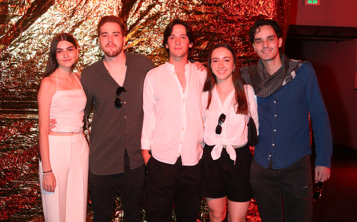 Sofía Orozco, Alonso Campuzano, Diego Richardson, Ana Valeria González y Fernando Andonie / Foto: Roberto Alvarado