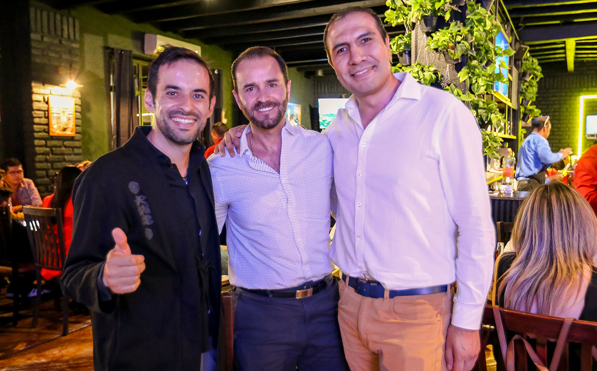 Alejandro López, Jesús Salgado y Julián Chávez