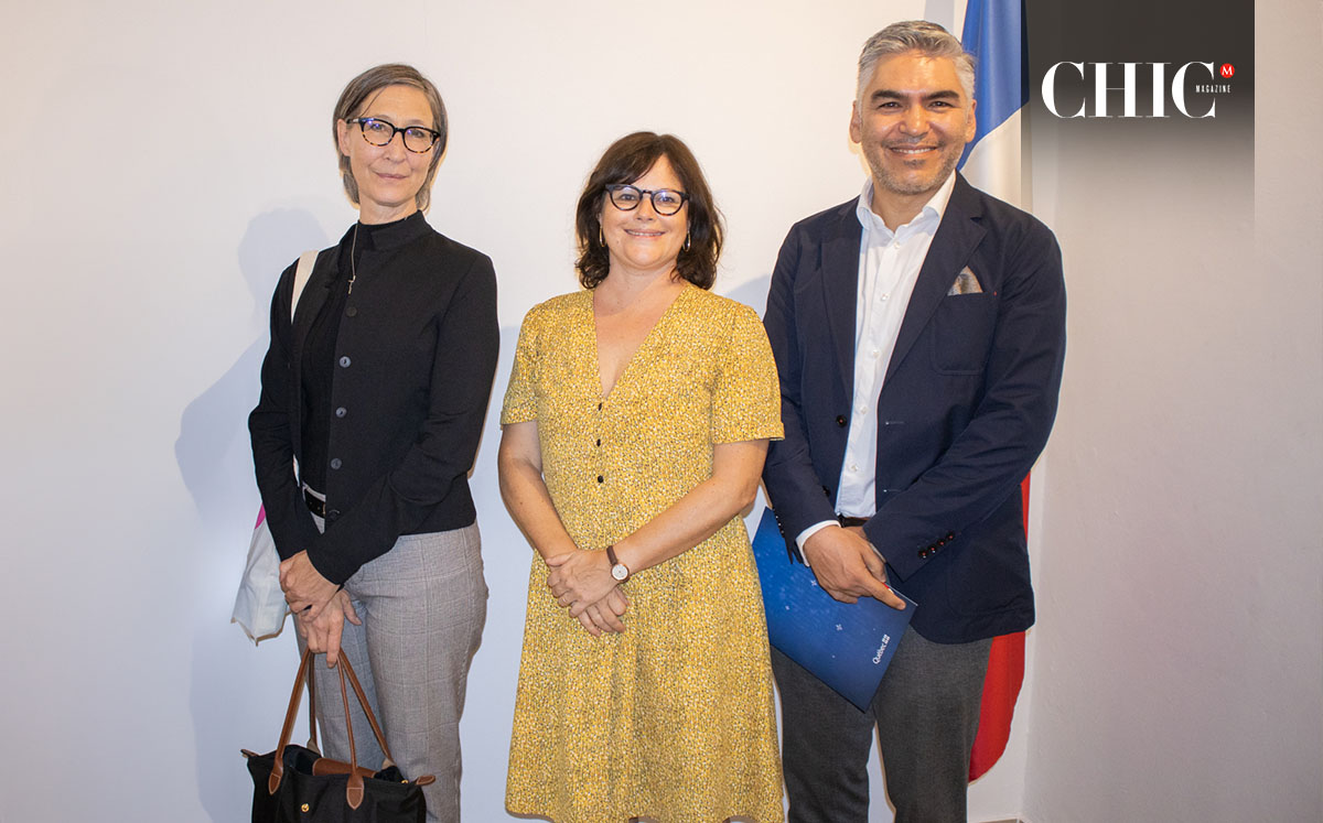 MME. Stephanie Allard, MME. Fanny Marcoux y Jorge Castillo