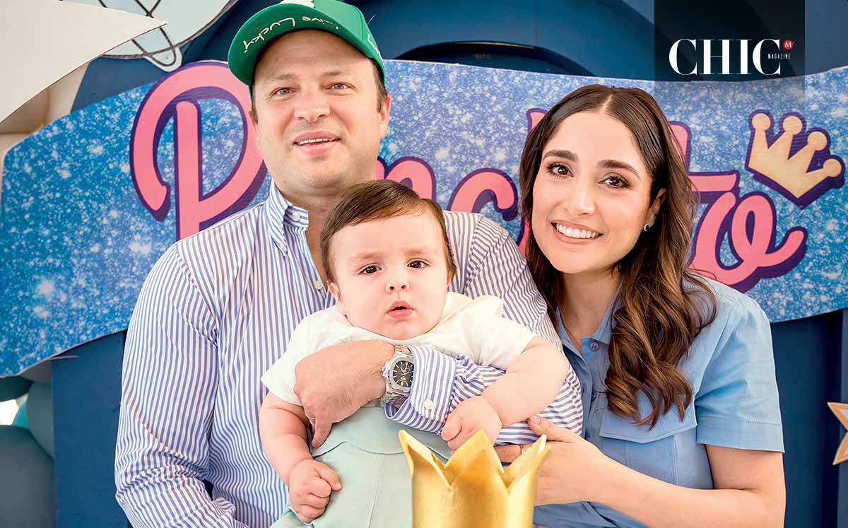 ALFONSO RIZK Y AMY ESCAMILLA felices de festejar el primer cumpleaños de ALFONSO RIZK