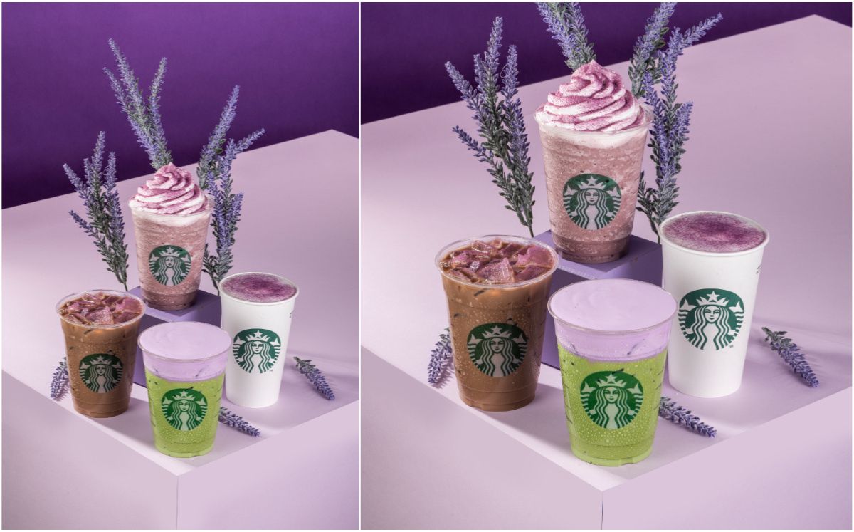 Estas son las nuevas bebidas de lavanda en Starbucks (Foto: Cortesía)