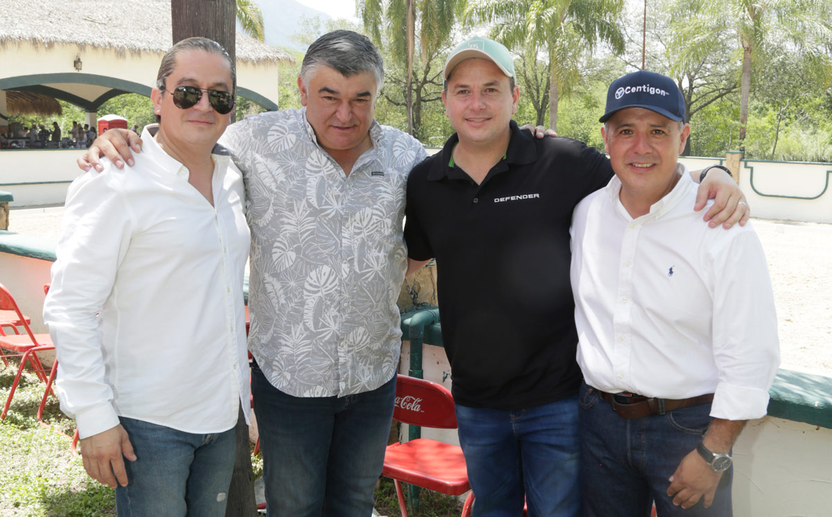 Marcos González, Adrián Garza, Alex Treviño y Luis López / Foto: Omar Valdez