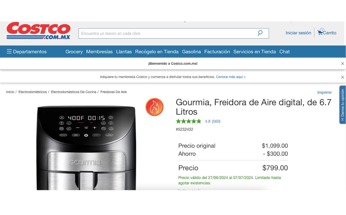 Precio del descuento de Costco (Costco)