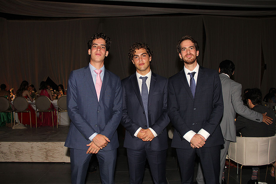 Juan Pablo Murueta, Rodrigo Marrón y Santiago Michel.