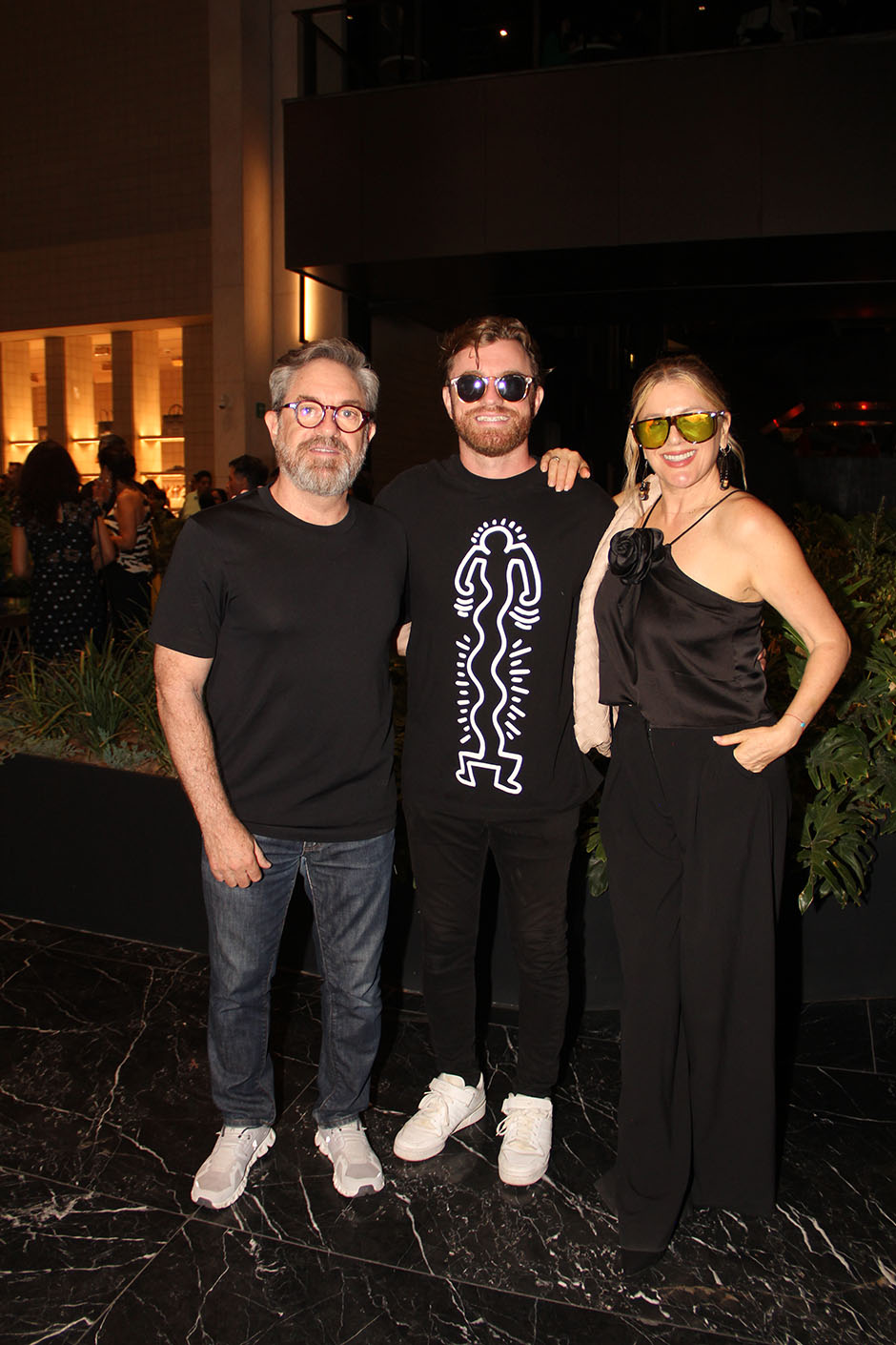 Eduardo Caccia, Diego Caccia y Gaby Sánchez