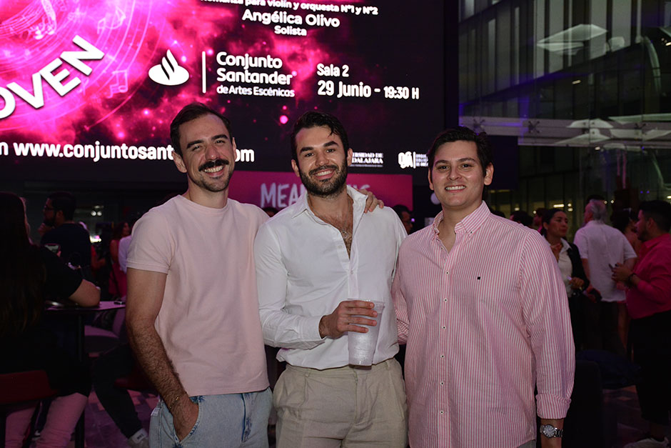 Carlos Albarrán, Ricardo Gómez e Itsuo Martín del Campo
