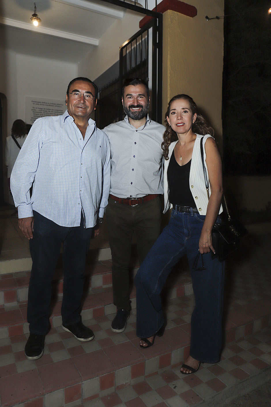 Fidel Mata, Alejandro Martínez y Liz Rangel