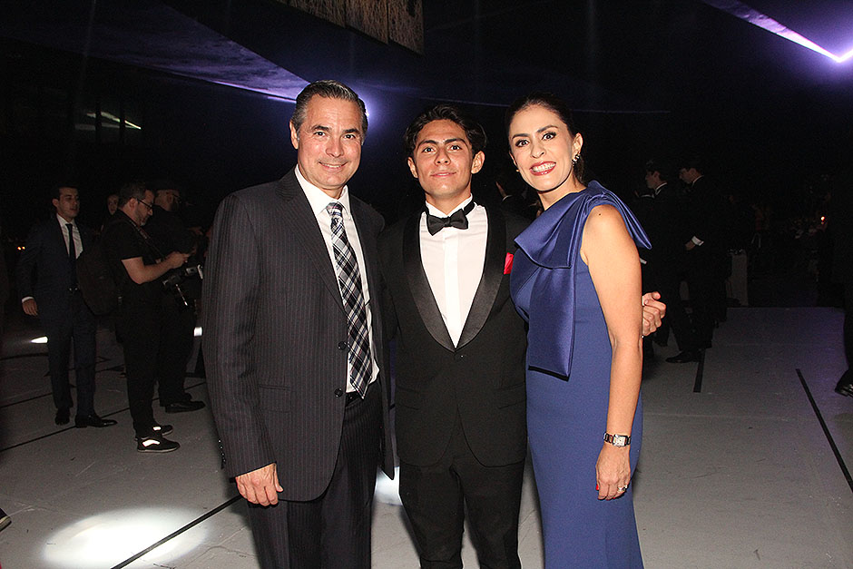 Karim López, Aldo López y Fernanda Miguel