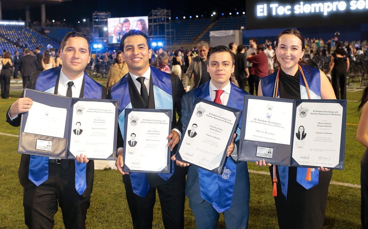 Alan Arenas, Mario Coronado, Emiliano Jasso e Ivonne Vargas / Foto: Daniel Saldívar