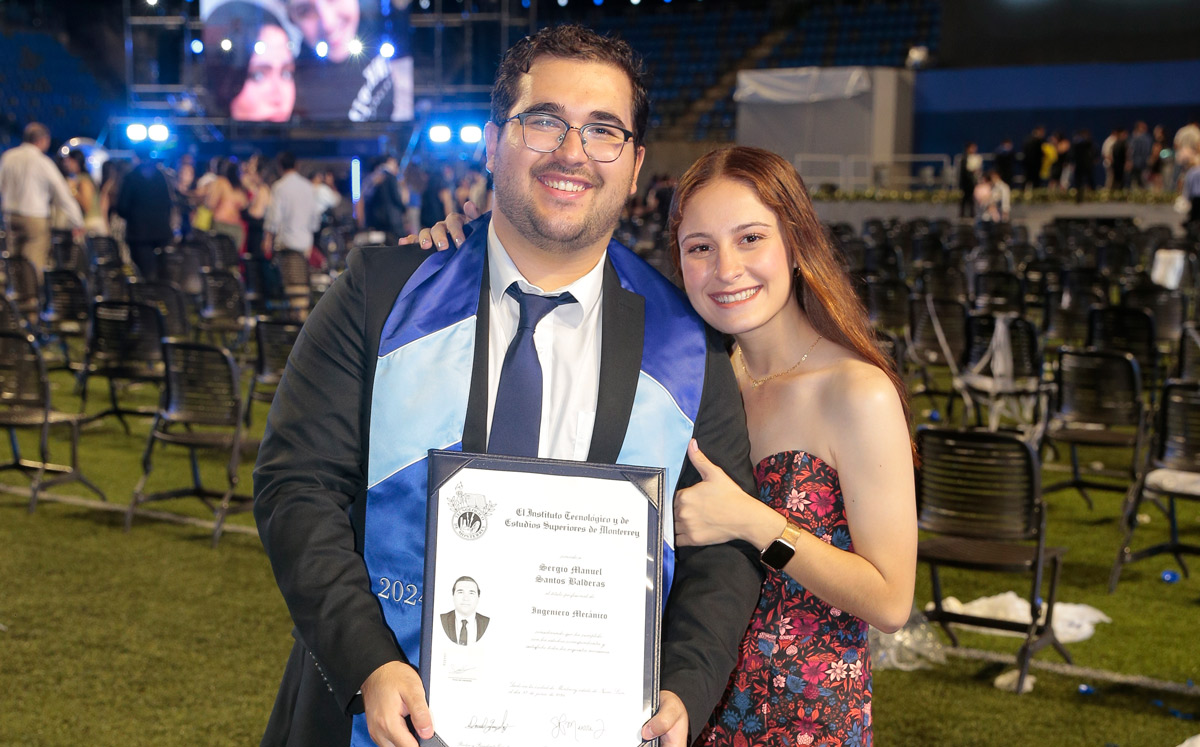 Sergio Santos y Aurora Hamdan / Foto: Daniel Saldívar