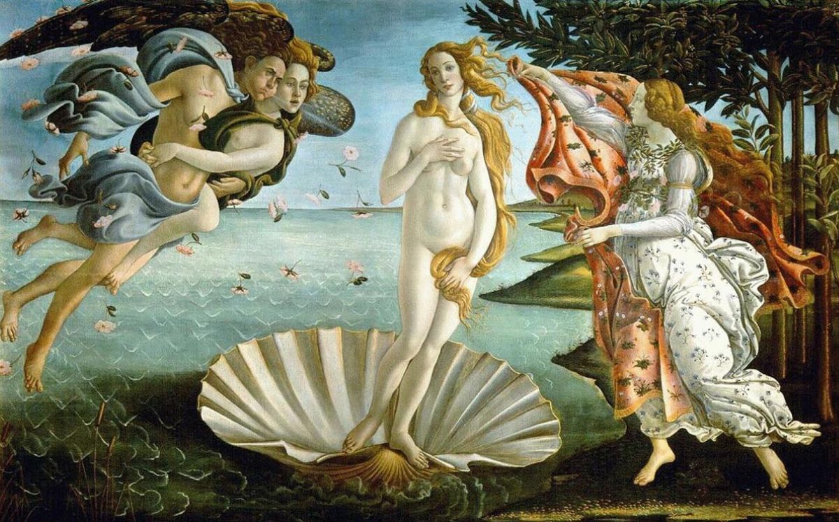 Recreación de Venus de Botticelli (Instagram)