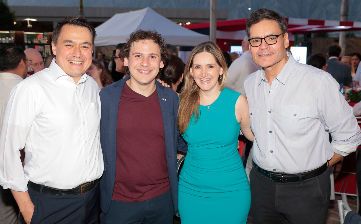 Anton Jongeneel, David Sandler, Barbara Díaz y Antonio Luna / Foto: Daniel Saldívar