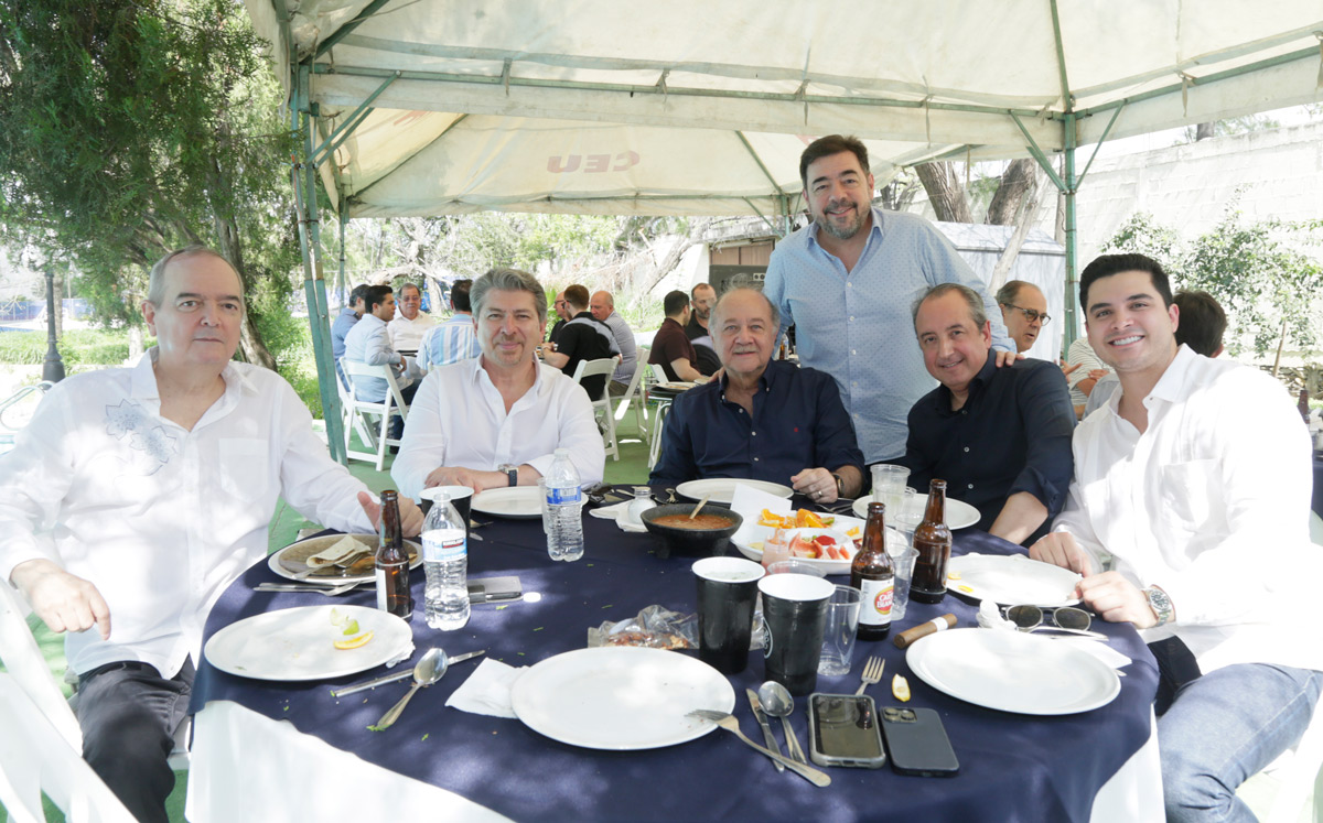 César Decanini, Carlos Hinojosa, Javier Navarro, Paulino Decanini, Carlos Garza y Mario Gámez / Foto: Omar Valdez