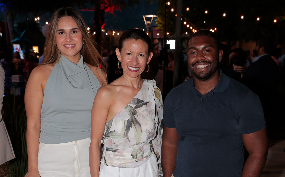 Edna Aguilar, Juliette George y Dereck Desir / Foto: Daniel Saldívar