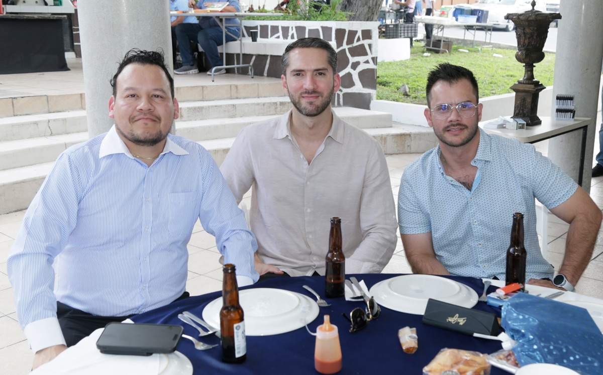 Emanuel Gallegos, Roberto Barrera y Javier Álvarez / Foto: Omar Valdez