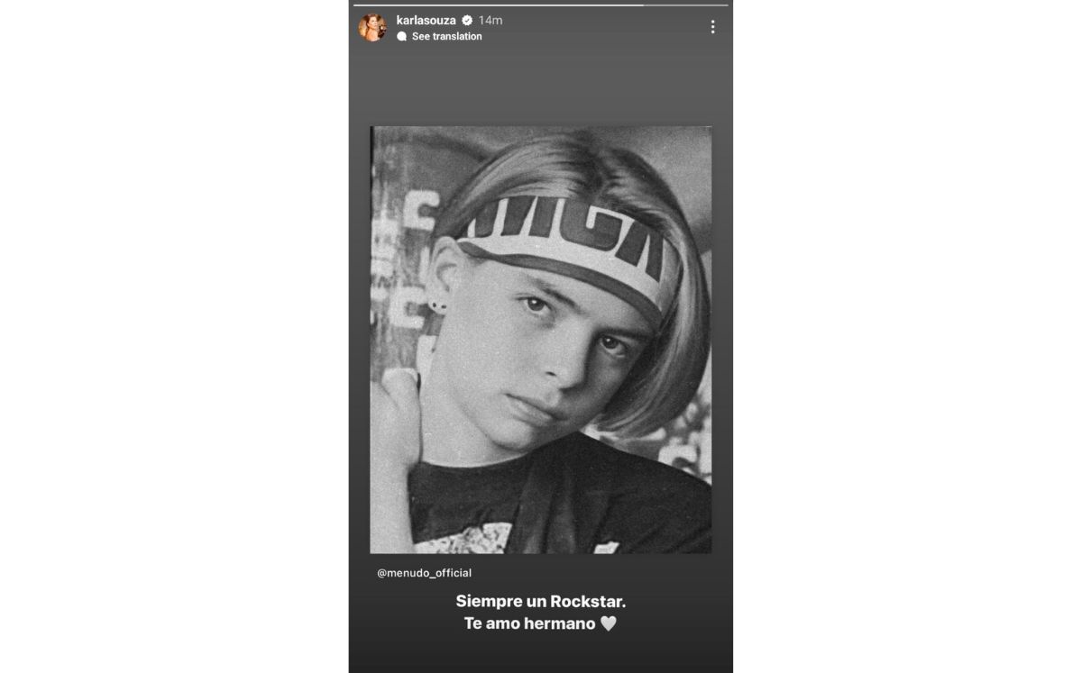 Karla Souza y su mensaje a su hermano (Instagram)