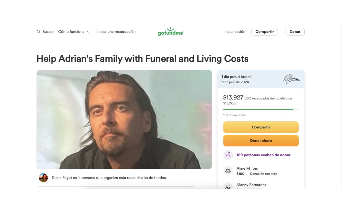 Piden donaciones para los gastos funerarios de Adrián Olivares
