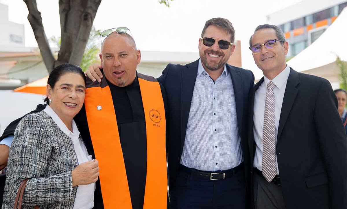 María Eugenia Lima, Hans Frederick, Klaus Frederick y Pedro Sánchez