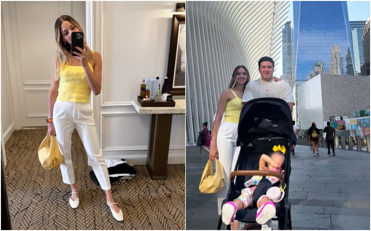 Mariana Rodríguez conquista Nueva York con crop top de Zara (Foto: Instagram)