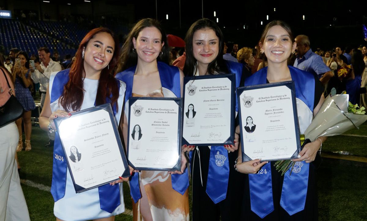 Samantha Juárez, Natalia Schumitzky, Noemí García y María Fernanda Aguirre / Foto: Omar Valdez