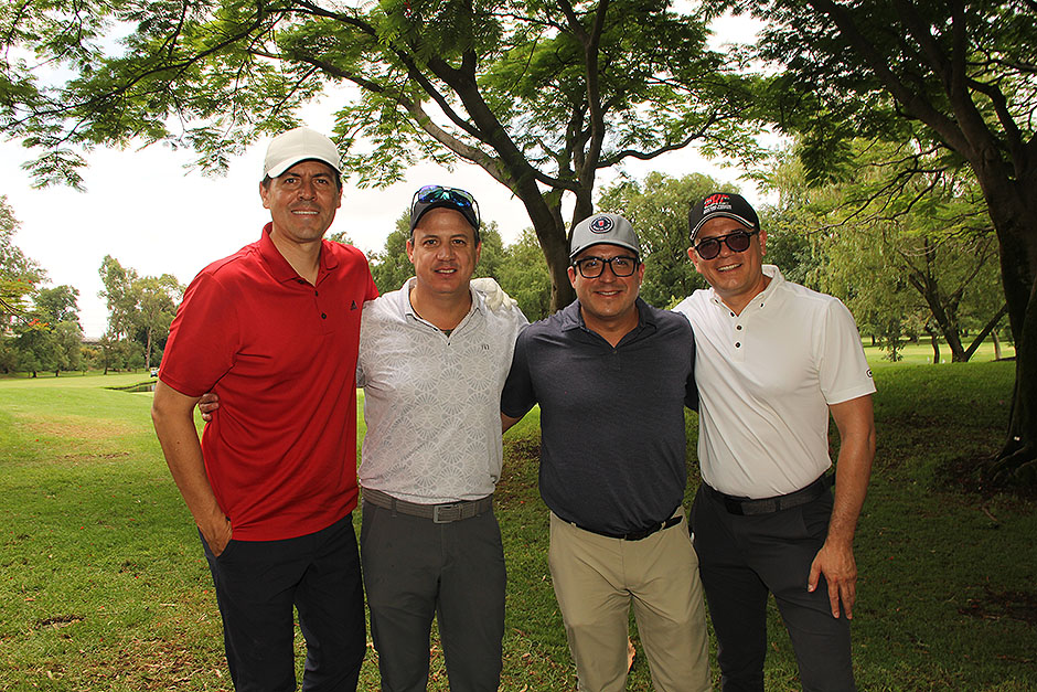 Juan Carlos Flores, Álvaro Castañeda, Federico Alba y César Navarro