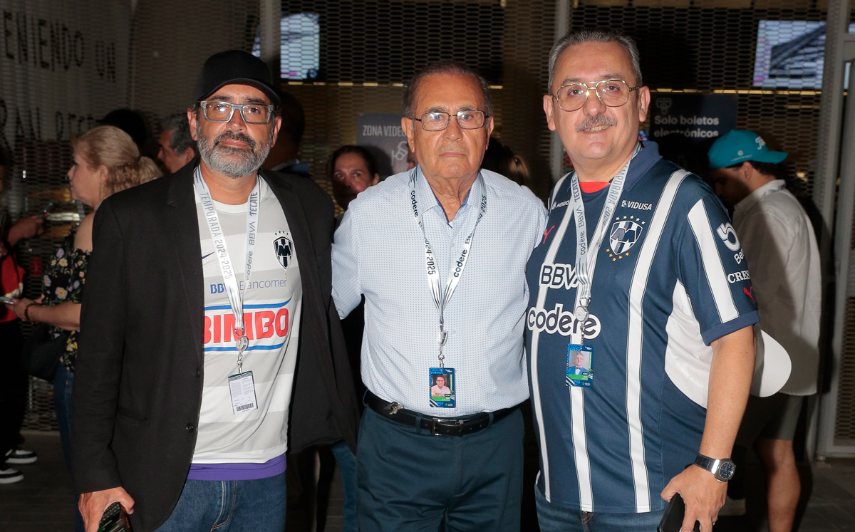 Luis Alberto Valdés, Arturo Valdés y David González / Foto: Daniel Saldívar