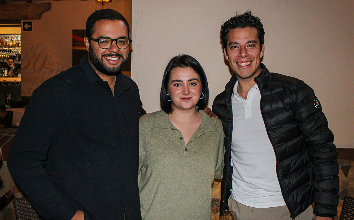 Manuel Mena, Andrea Meza y Rodrigo López