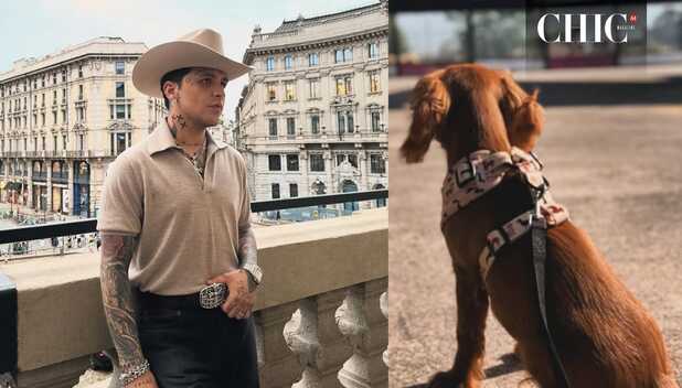 Christian Nodal responde a críticas por publicar fotos de su perra (Instagram)
