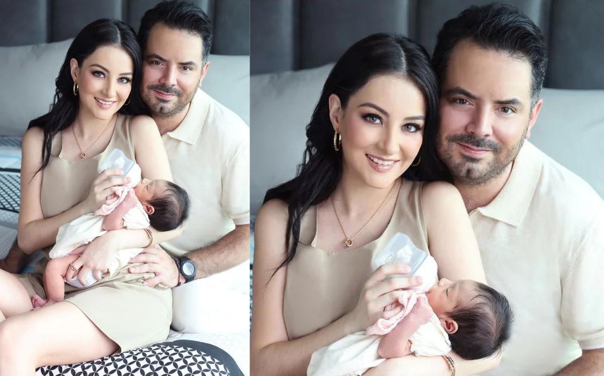José Eduardo y Paola Dalay con su hija (Hola)