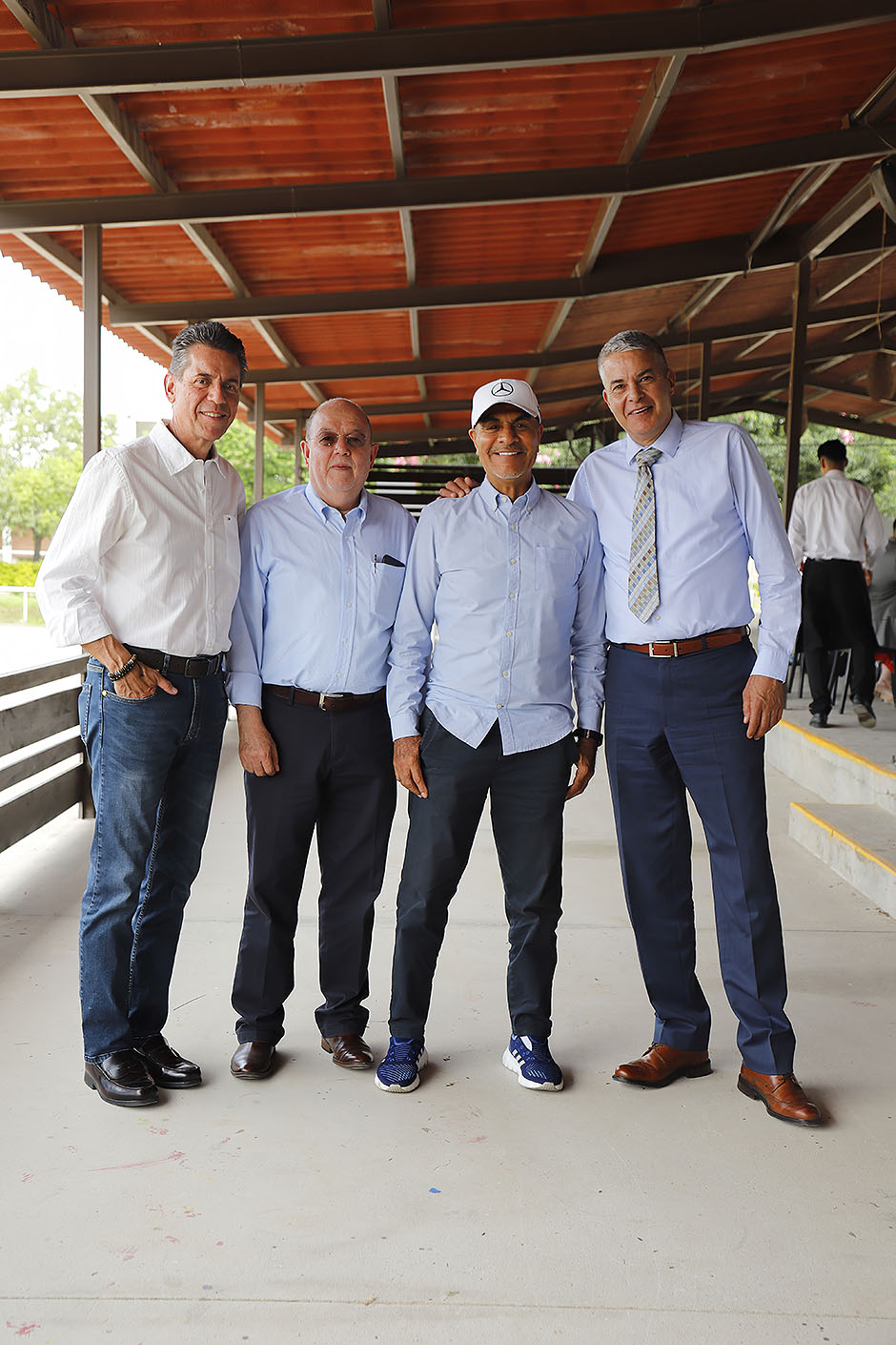 Javier Gómez, Alberto Evangelista, Jaime Zermeño y Ramón Rivera