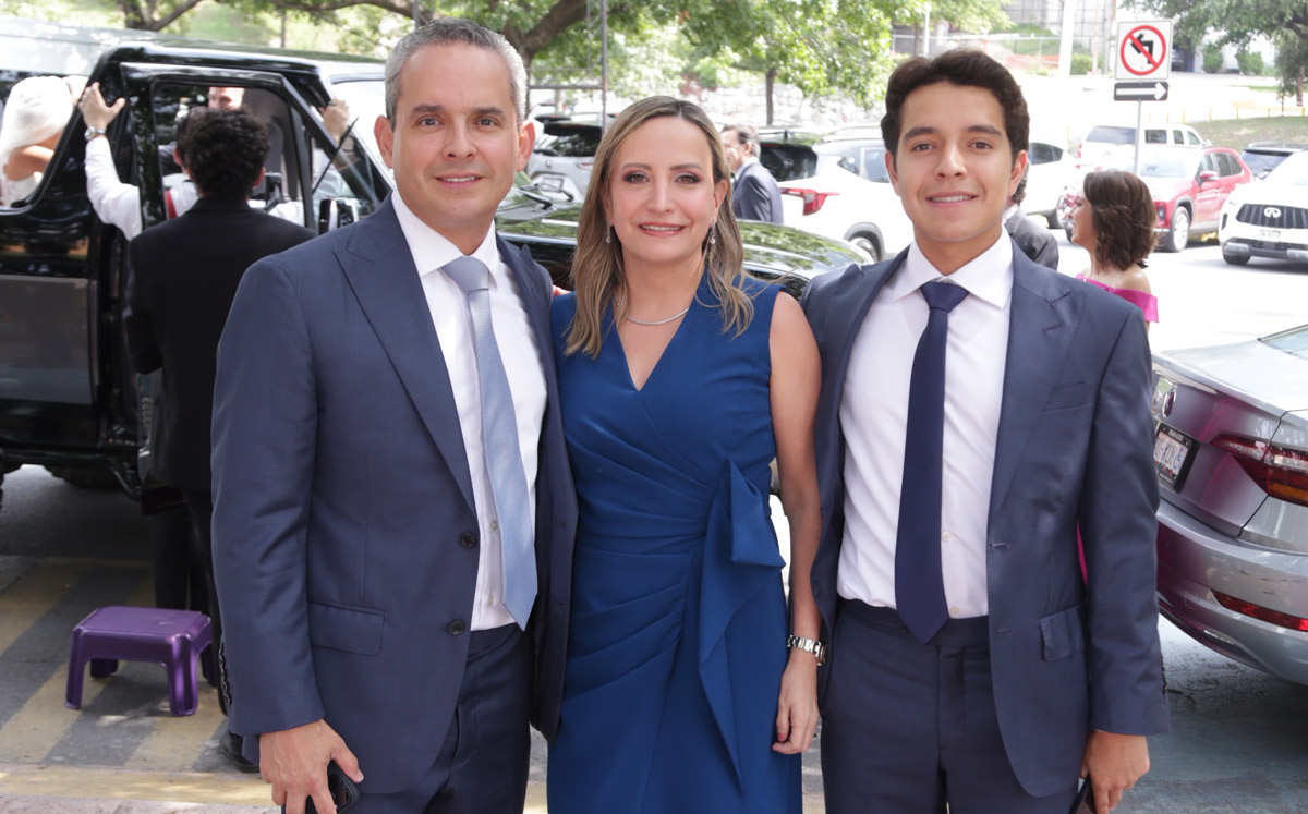 Eduardo Coronado, Raquel García de Coronado y Eduardo Coronado / Foto: Roberto Alvarado