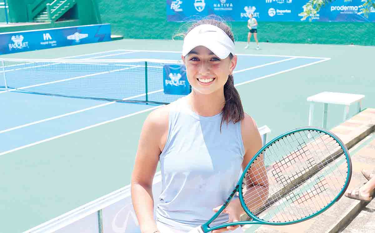 CAROLINA ALONSO Nos regaló su mejor sonrisa durante el torneo