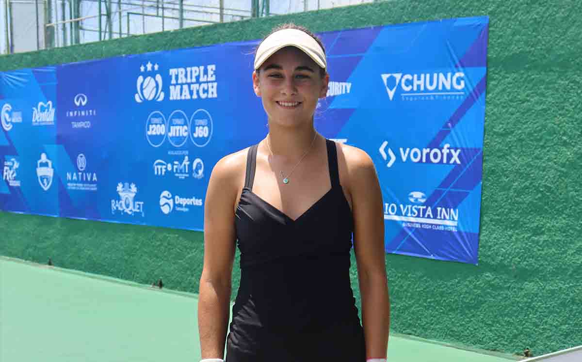 Nos regaló su mejor sonrisa en el torneo